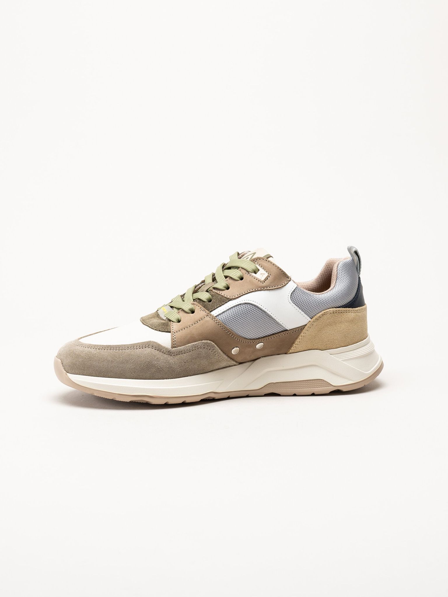 Ambitious - Bruna sneakers i mocka och skinn