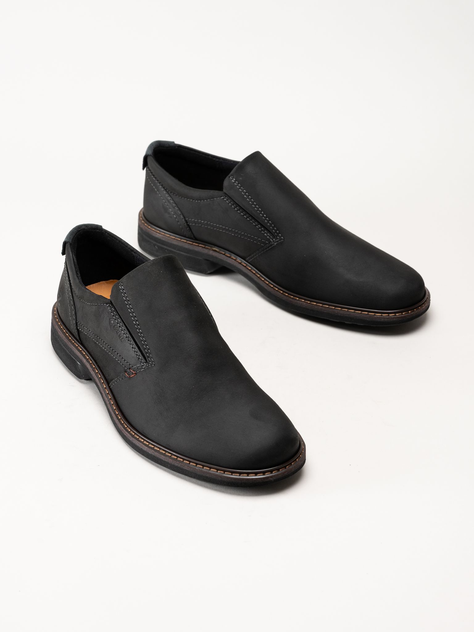 Ecco - Turn - Svarta slip on skor