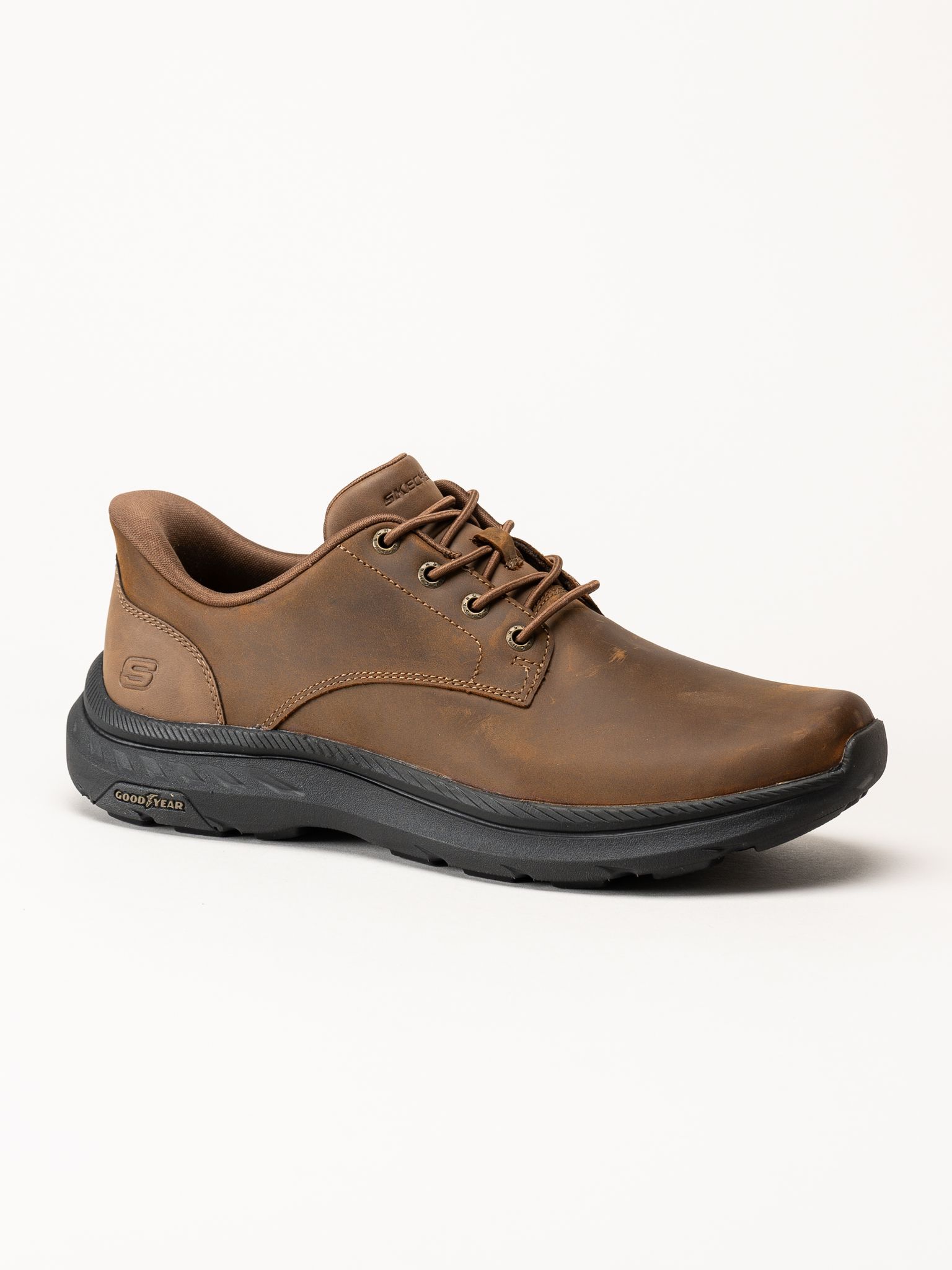 Skechers - Pollard Colt - Mörkbruna snörskor