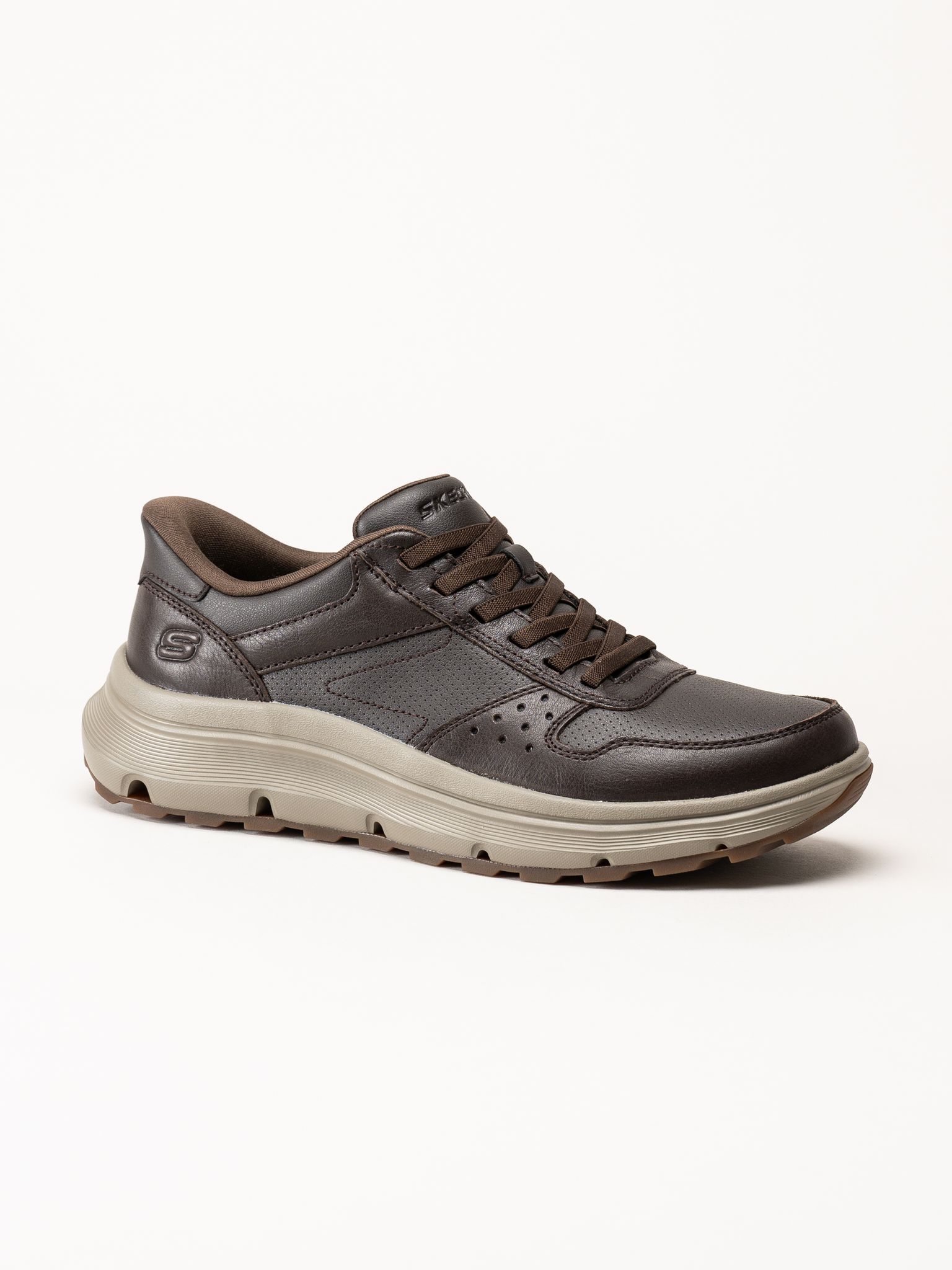 Skechers - Garza Ultra - Tyrell - Mörkbruna sneakers