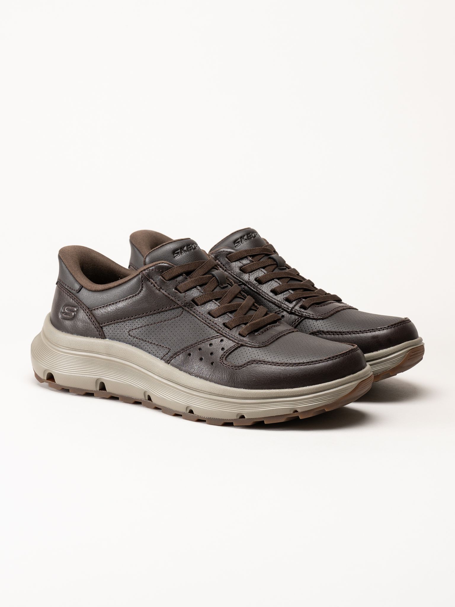 Skechers - Garza Ultra - Tyrell - Mörkbruna sneakers