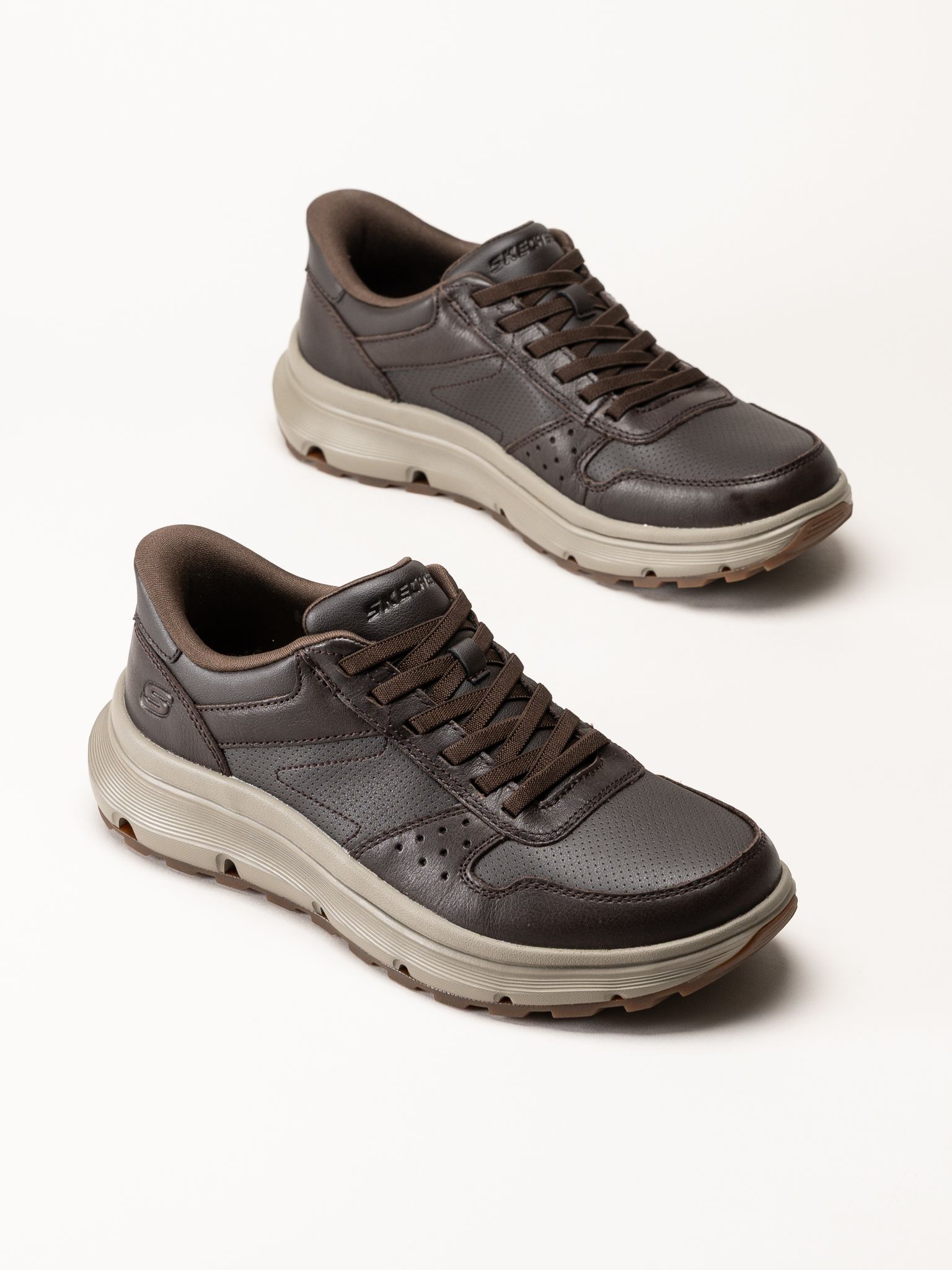 Skechers - Garza Ultra - Tyrell - Mörkbruna sneakers