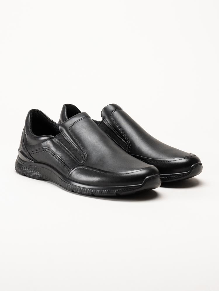 Ecco - Irving - Svarta slip on promenadskor