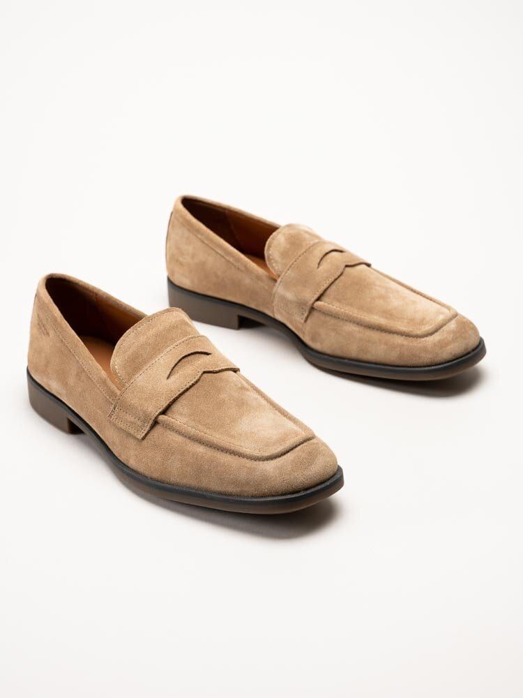 Vagabond - Troy - Beige loafers i mocka