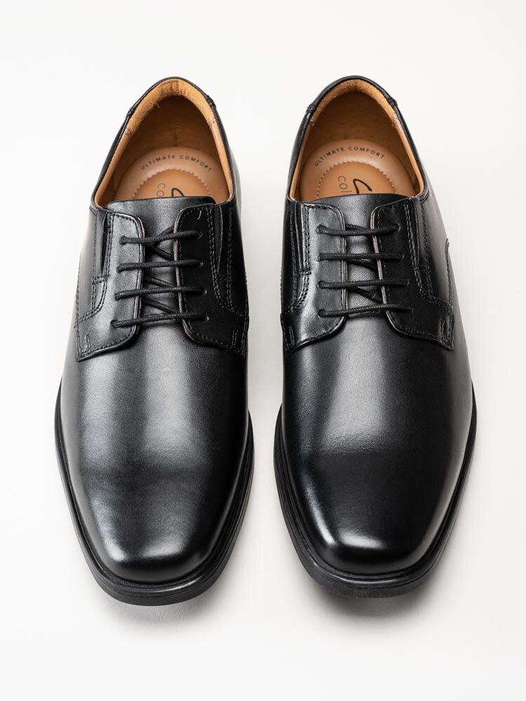 Clarks - Tilden Plain G - Svarta snörskor i skinn