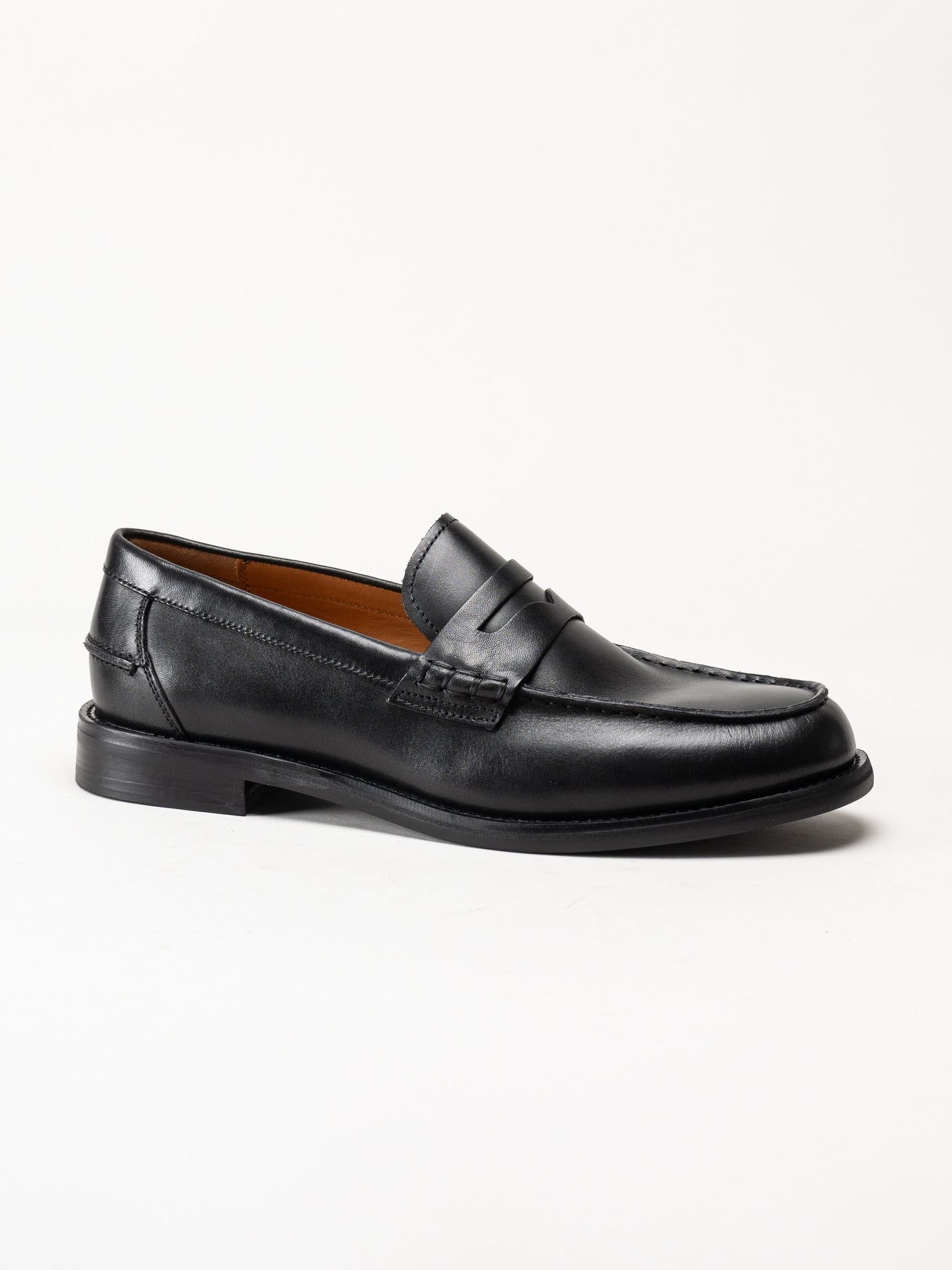 Vagabond - Steven - Svarta loafers i skinn