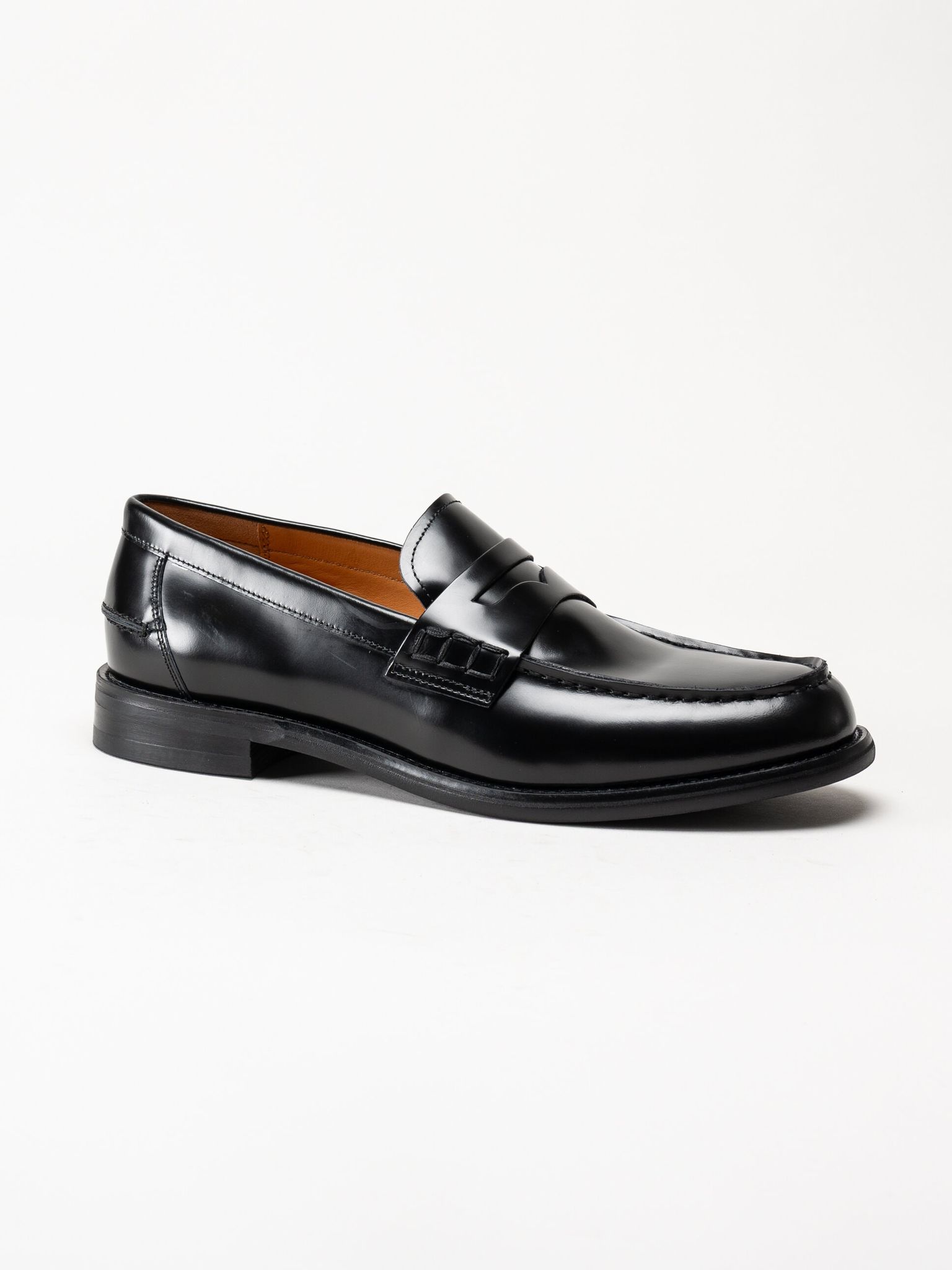 Vagabond - Steven - Svarta loafers i polido