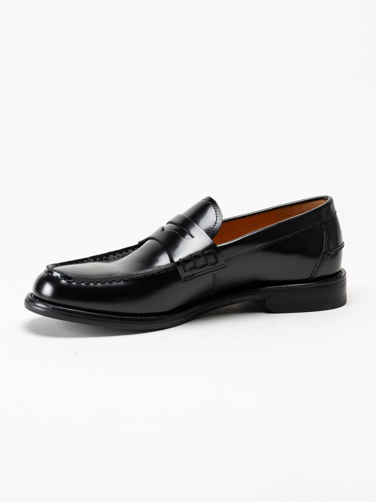 Vagabond - Steven - Svarta loafers i polido