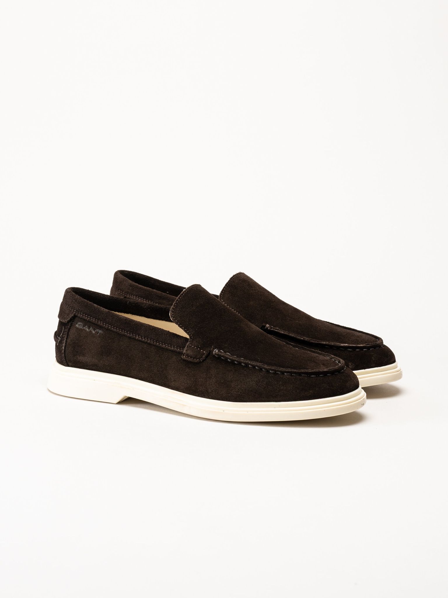 Gant Footwear - Boery - Mörkbruna loafers i mocka