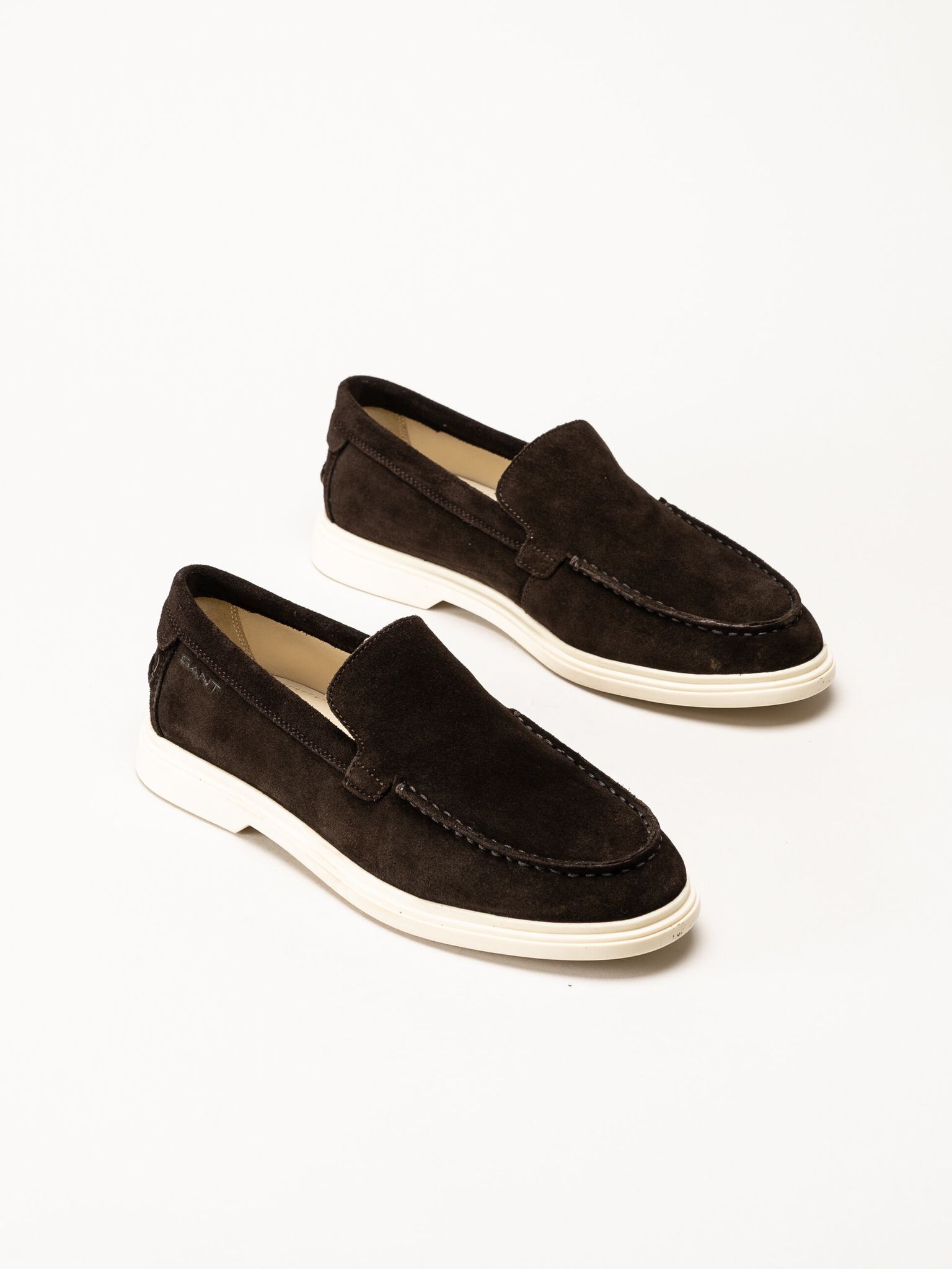 Gant Footwear - Boery - Mörkbruna loafers i mocka