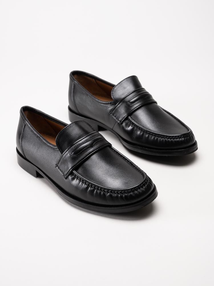 Marco Bossi - Svarta loafers i skinn