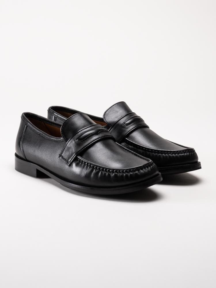 Marco Bossi - Svarta loafers i skinn