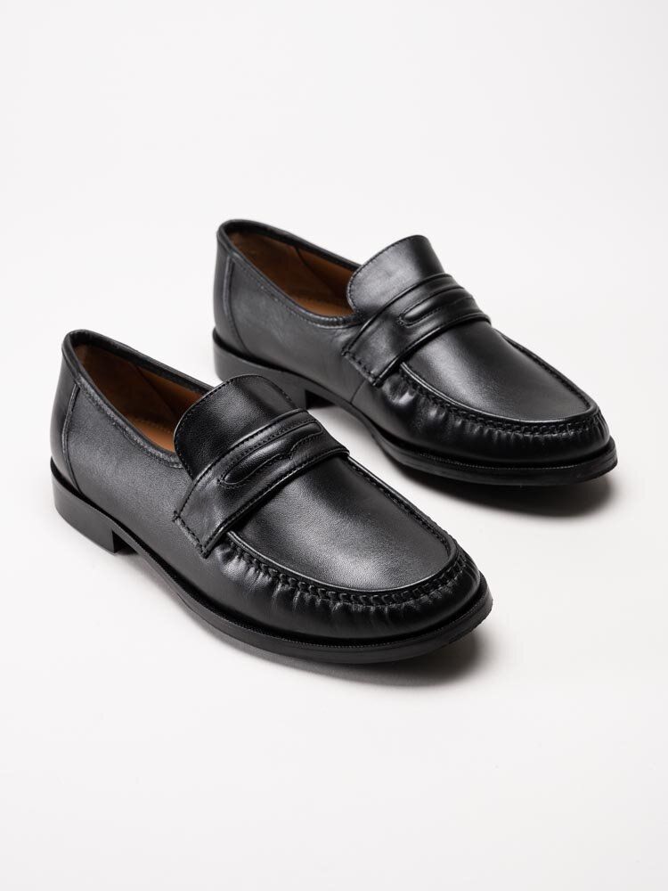 Marco Bossi - 48Sondrio1 - Svarta loafers i skinn