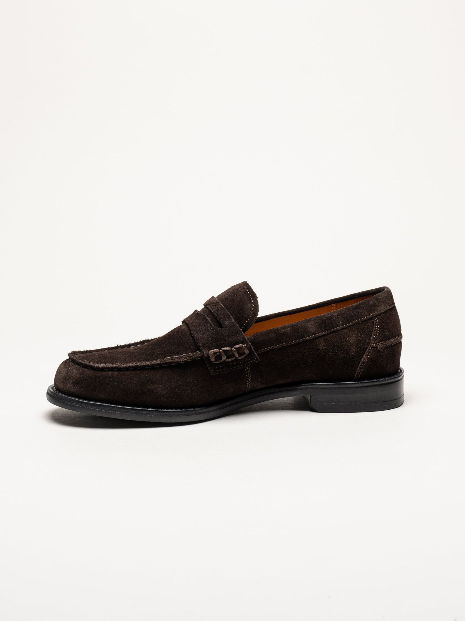 Vagabond - Steven - Mörkbruna loafers i mocka