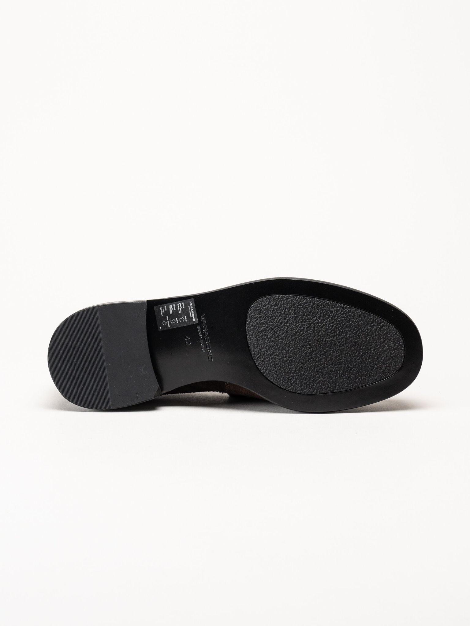 Vagabond - Steven - Mörkbruna loafers i mocka