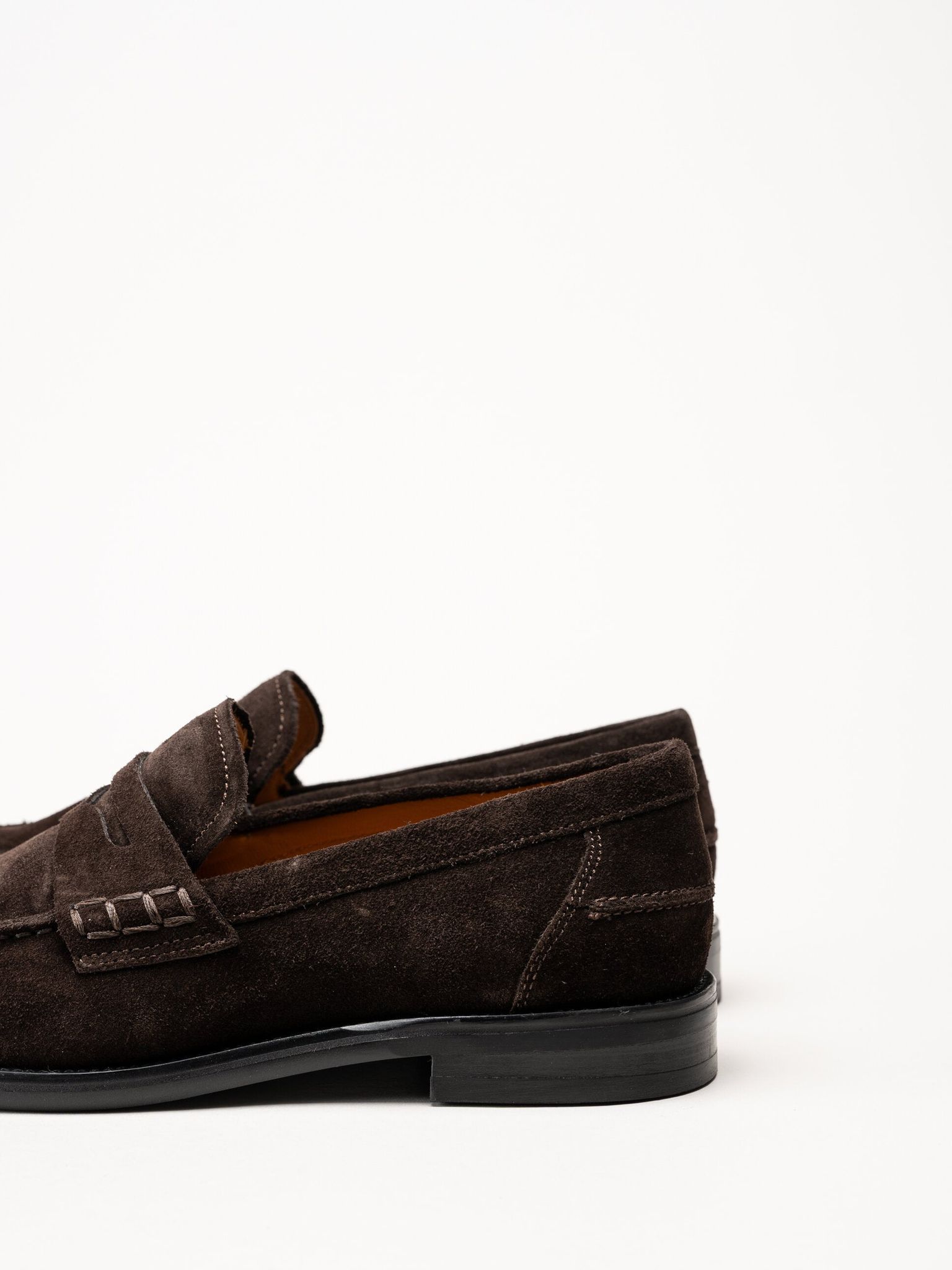 Vagabond - Steven - Mörkbruna loafers i mocka