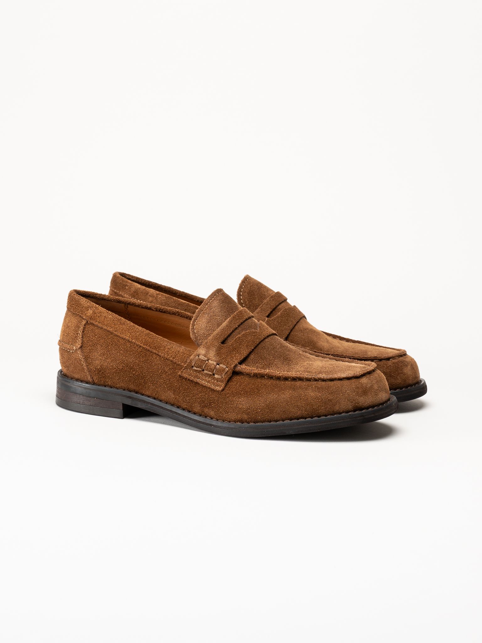 Vagabond - Steven - Bruna loafers i mocka