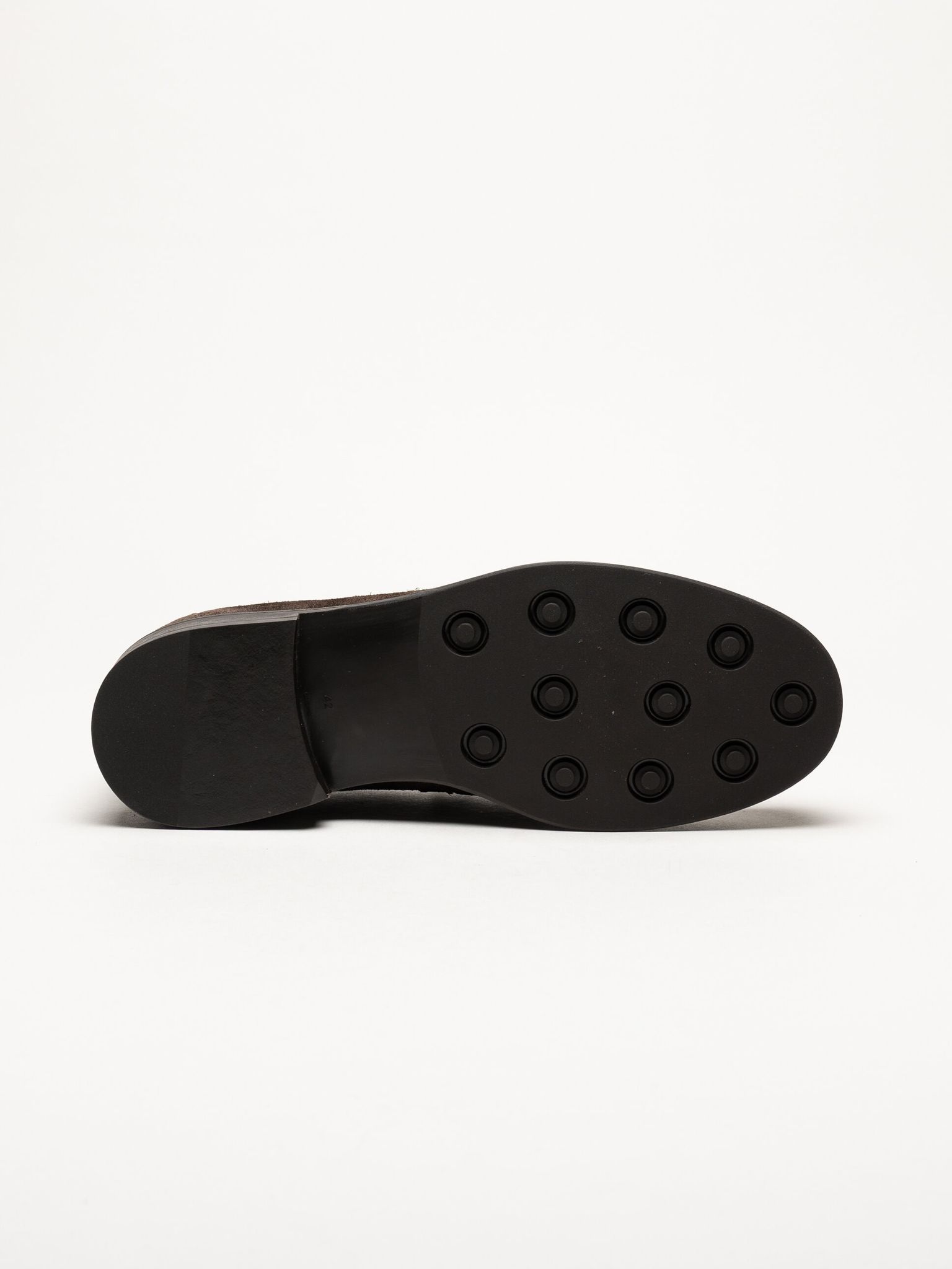 Ambitious - Mörkbruna pennyloafers i mocka