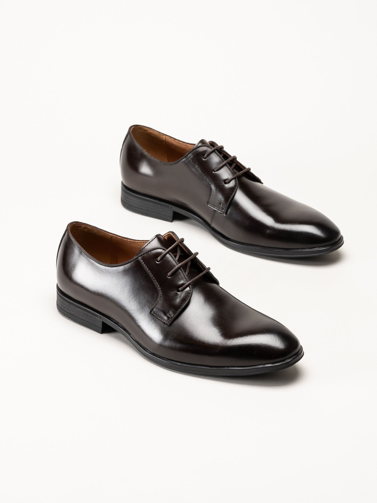 Harry Hern - Faro - Mörkbruna snörskor i skinn