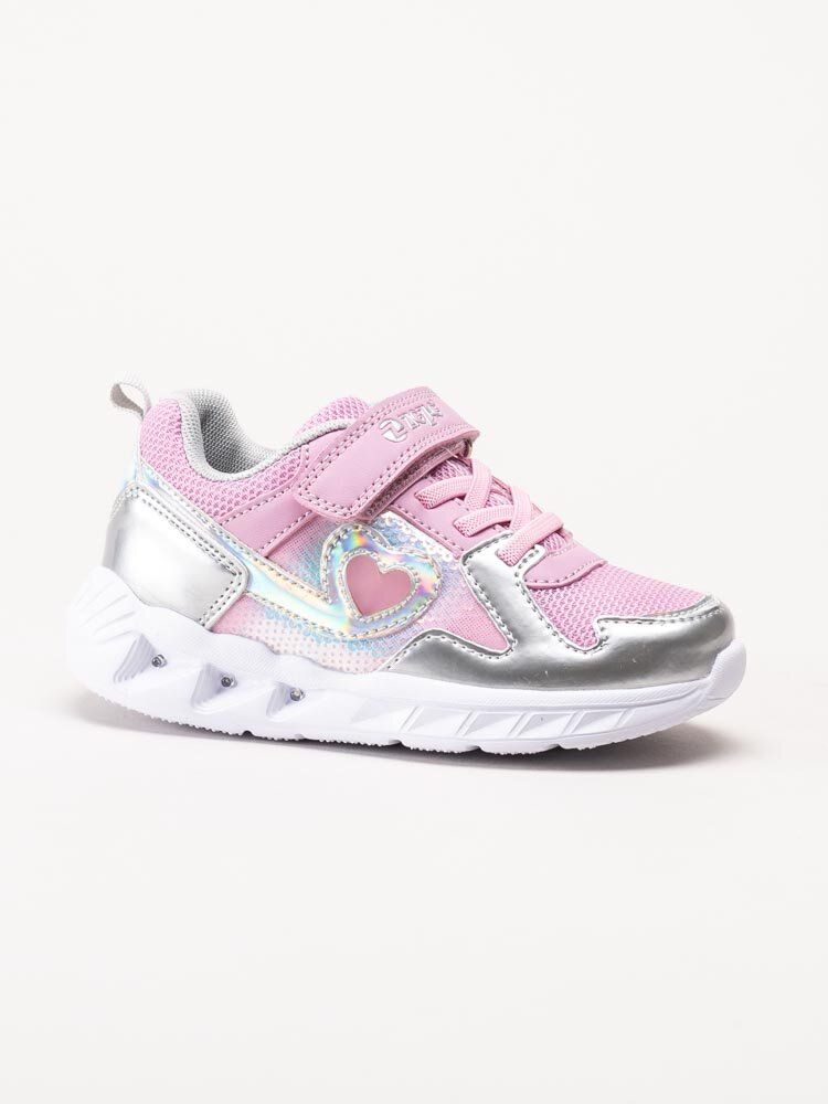 ZigZag - Dadian Kids Shoe Lights - Rosa silverfärgade blinkskor