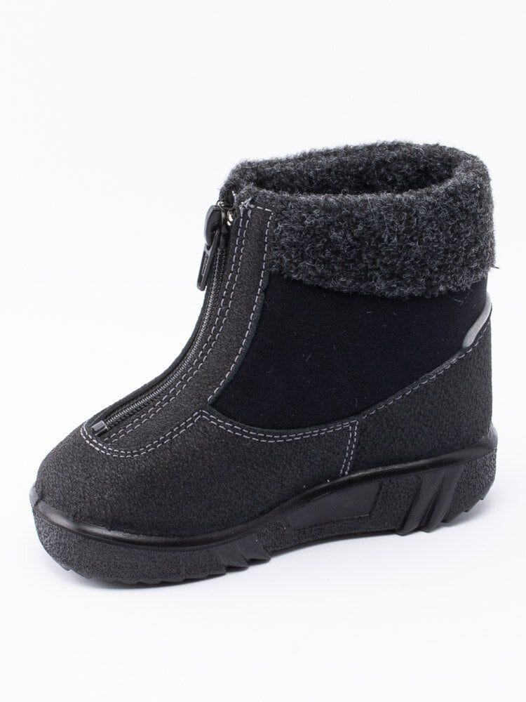 Kuoma - Baby Fleece Collar - Svarta ullfodrade vinterkängor