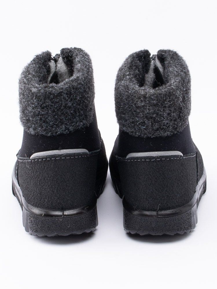 Kuoma - Baby Fleece Collar - Svarta ullfodrade vinterkängor