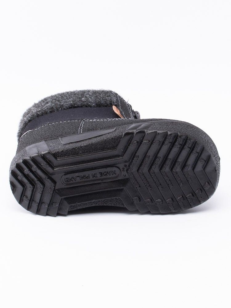 Kuoma - Baby Fleece Collar - Svarta ullfodrade vinterkängor