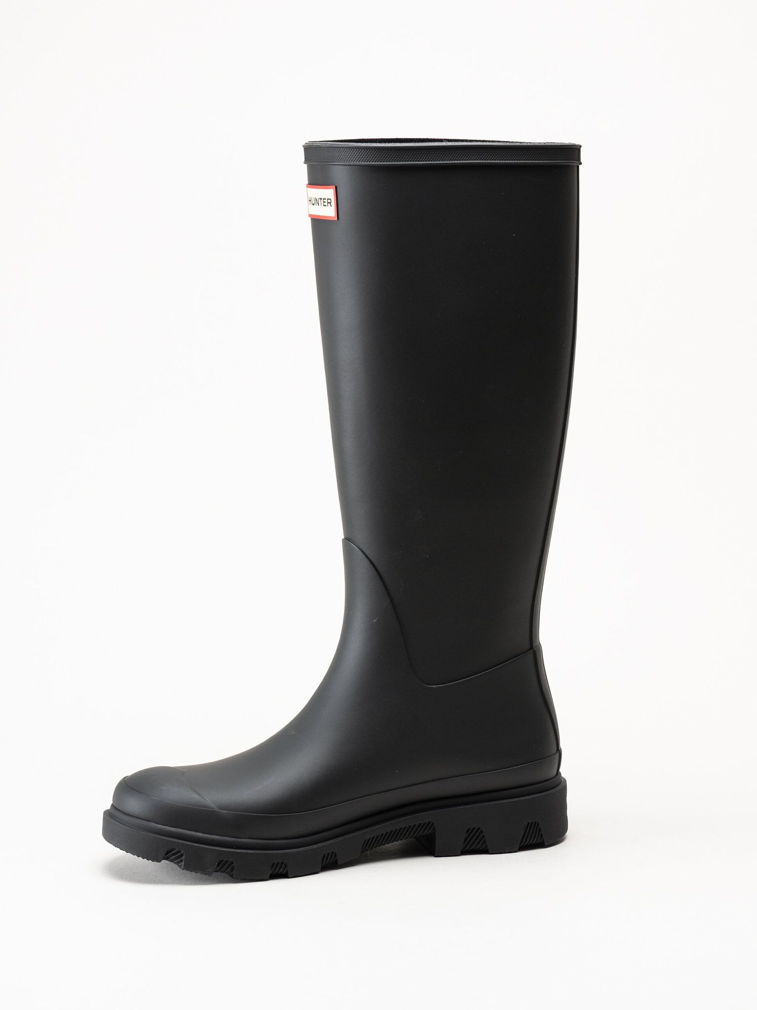 Hunter - Unisex Downpour Tall Boot - Svarta höga gummistövlar