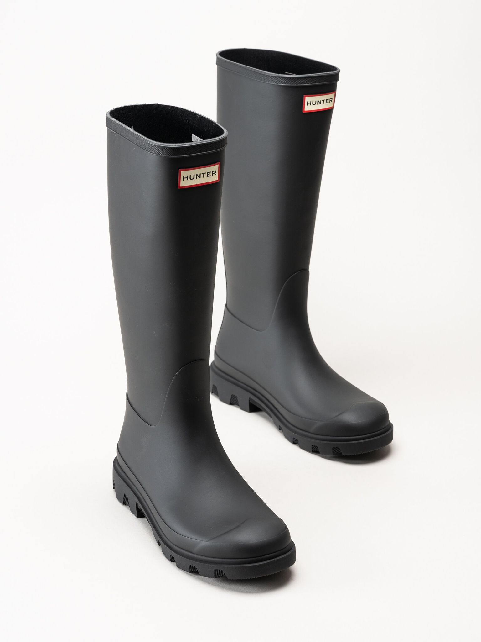 Hunter - Unisex Downpour Tall Boot - Svarta höga gummistövlar