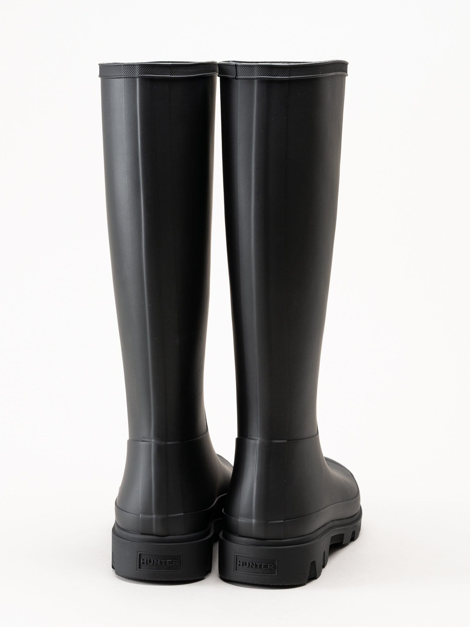Hunter - Unisex Downpour Tall Boot - Svarta höga gummistövlar