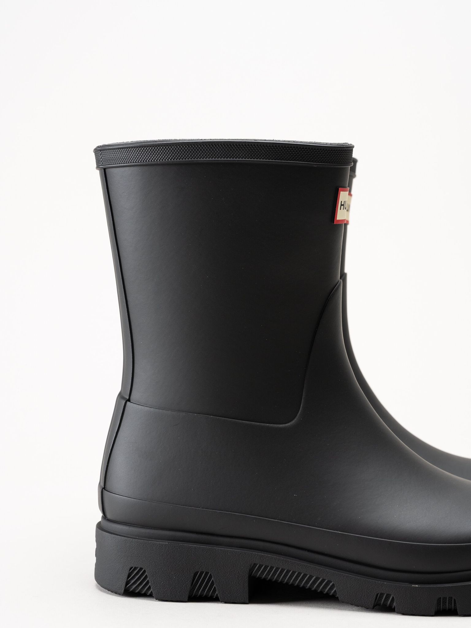 Hunter - Unisex Downpour Short Boot - Svarta låga gummistövlar
