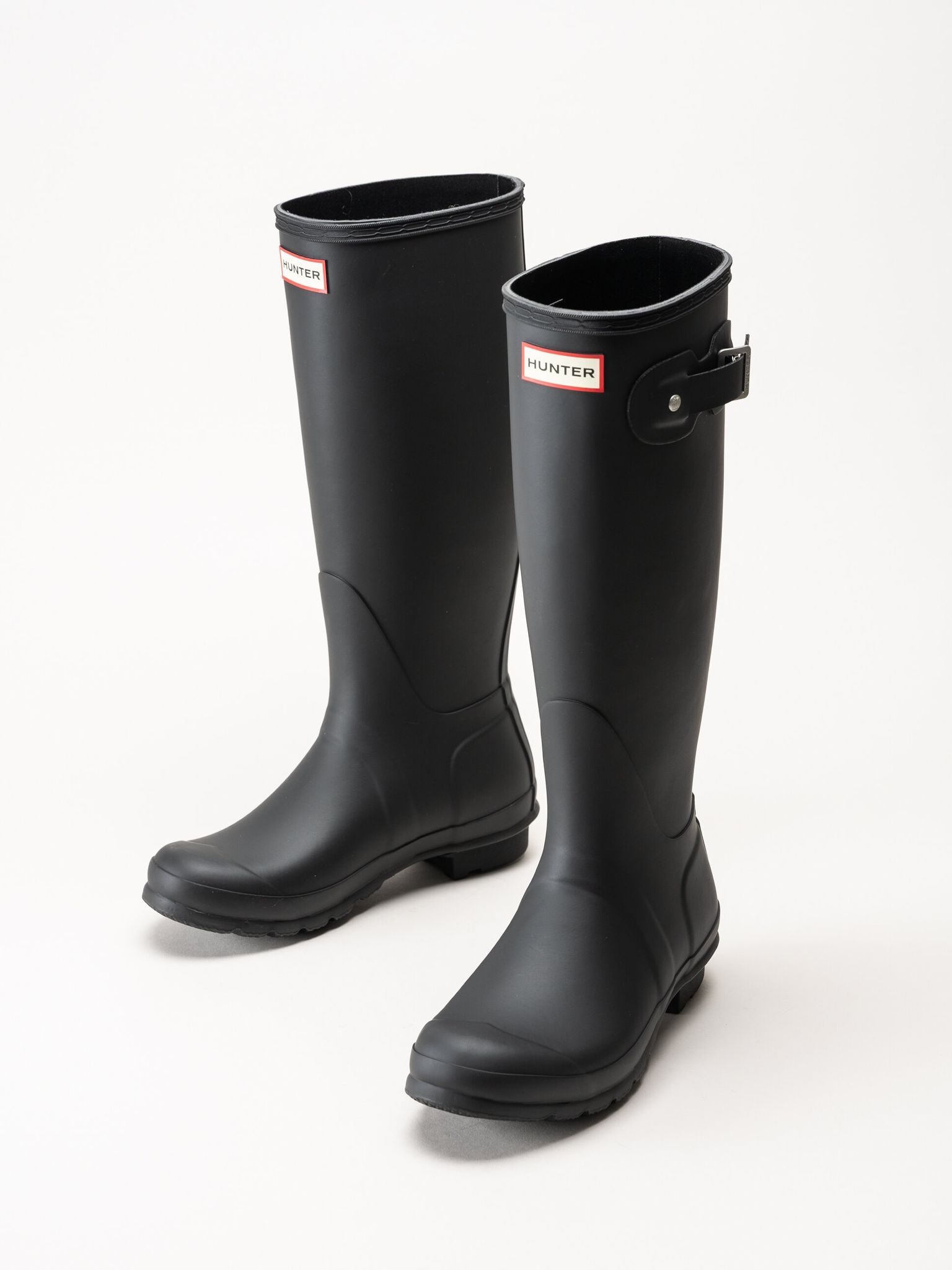 Hunter - Womens Original Tall Boot - Svarta höga gummistövlar