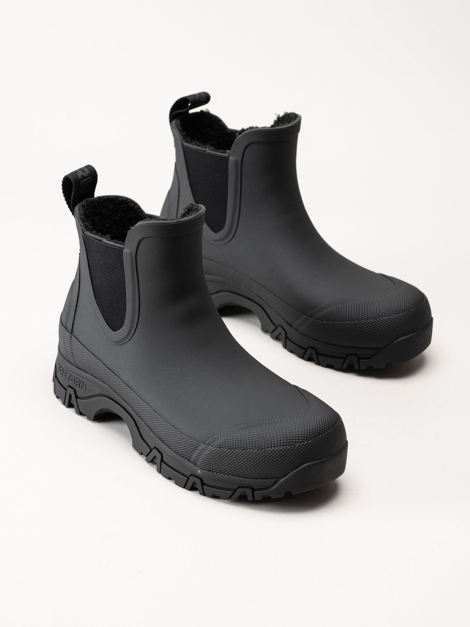 Tretorn - Garpa Pile - Svarta låga fodrade gummistövlar