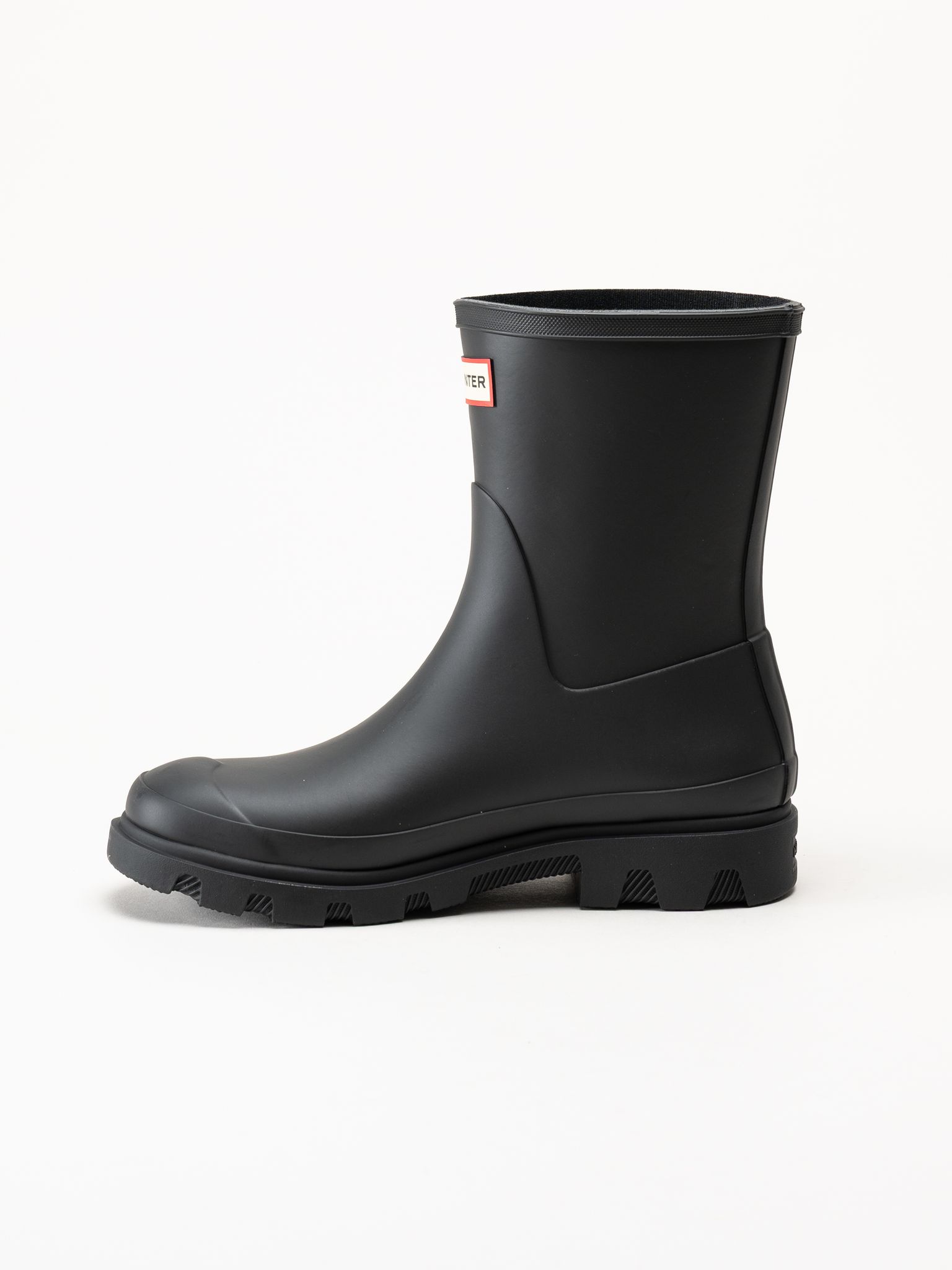 Hunter - Downpour Short - Svarta låga gummistövlar