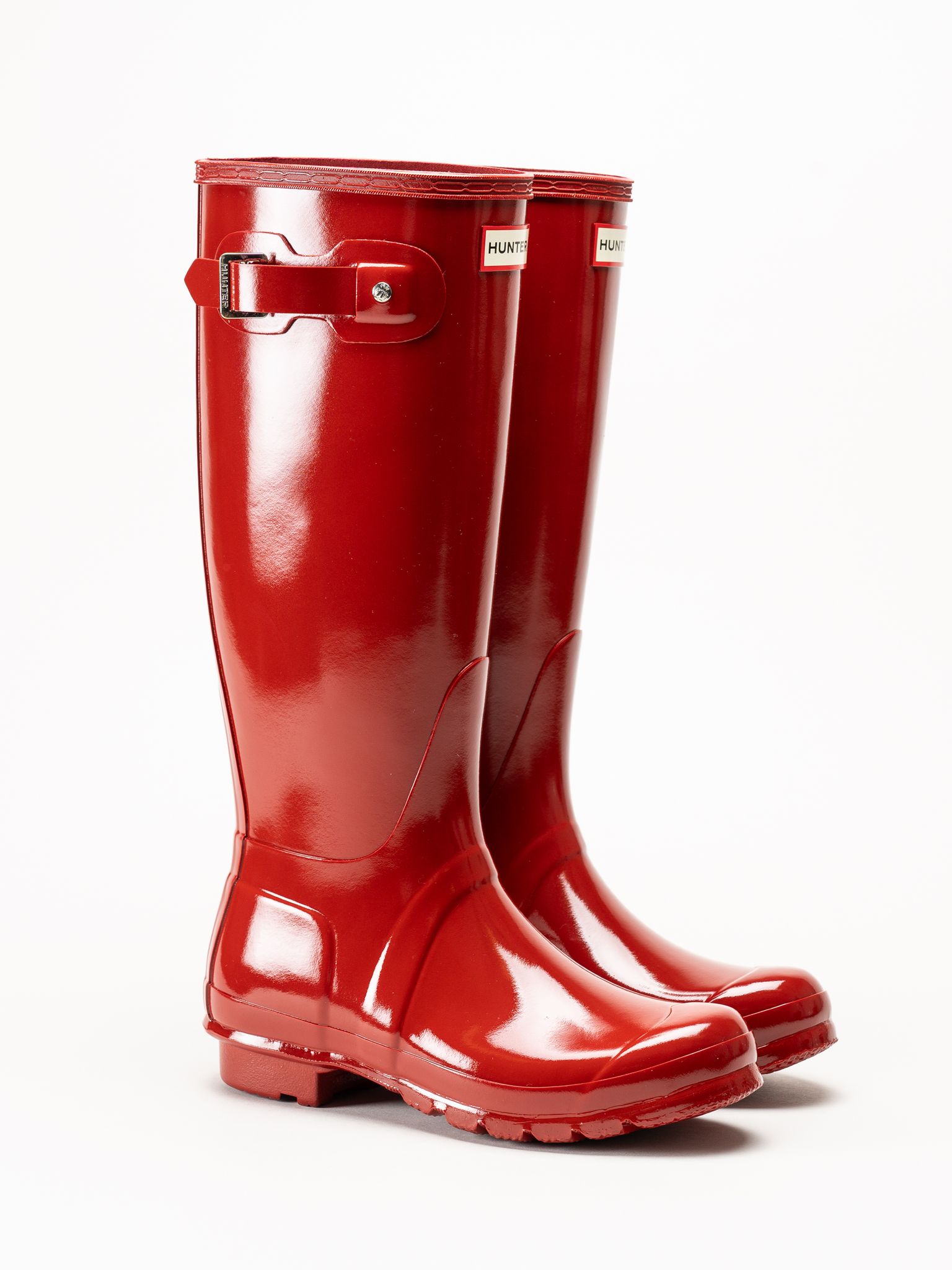 Hunter - Original Tall Gloss - Röda gummistövlar