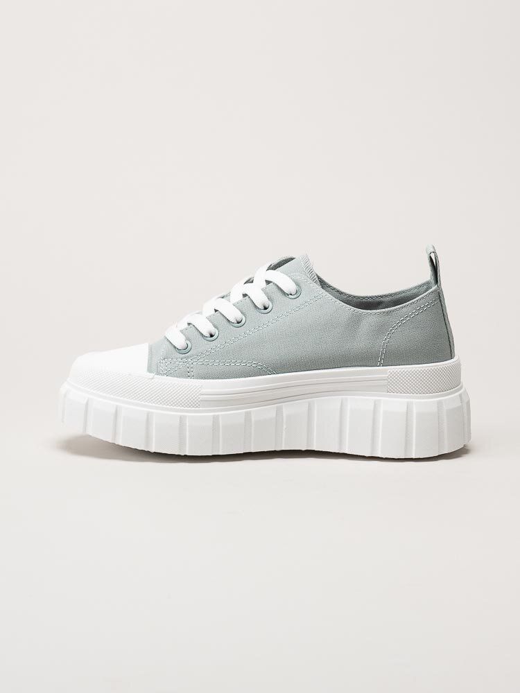S.Oliver - Ljusgröna chunky sneakers i textil