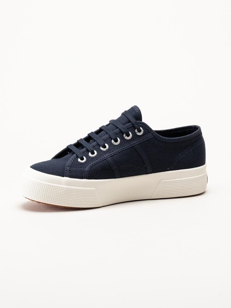 Superga - 2750 Cotu Classic - Mörkblå platåsneakers i textil
