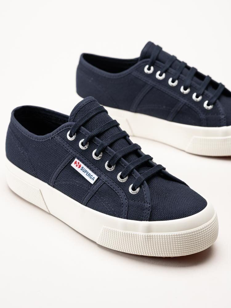 Superga - 2750 Cotu Classic - Mörkblå platåsneakers i textil