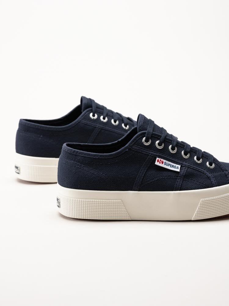 Superga - 2750 Cotu Classic - Mörkblå platåsneakers i textil