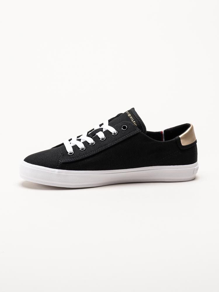 Tommy Hilfiger - Vulc Canvas Lace Up - Svarta låga tygskor