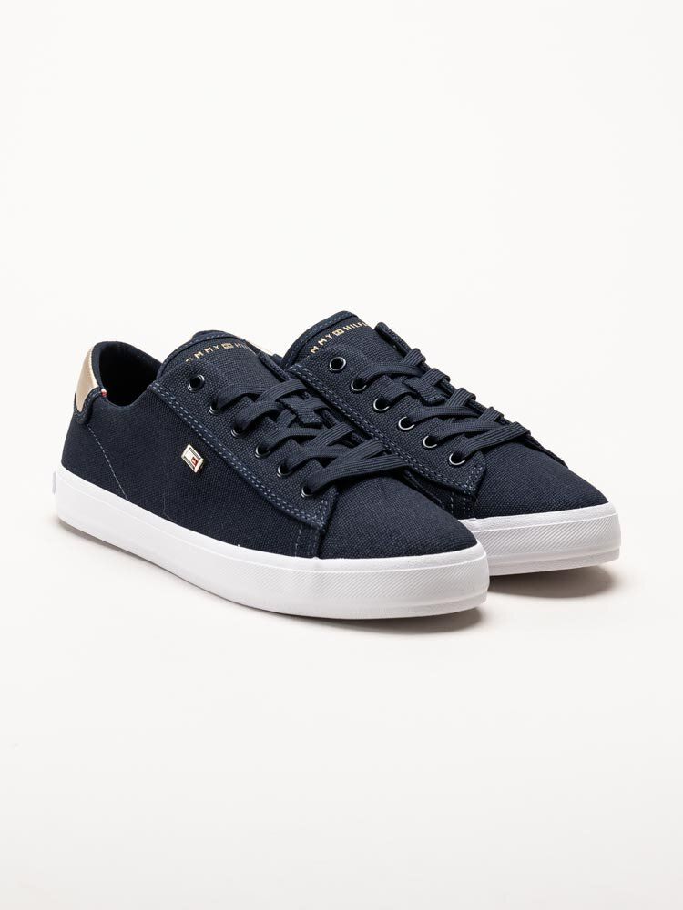 Tommy Hilfiger - Vulc Canvas Lace Up - Mörkblå låga tygskor