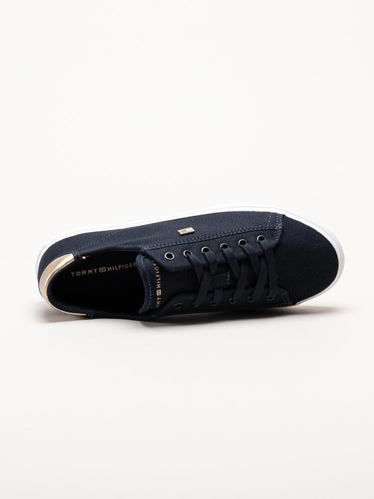 Tommy Hilfiger - Vulc Canvas Lace Up - Mörkblå låga tygskor