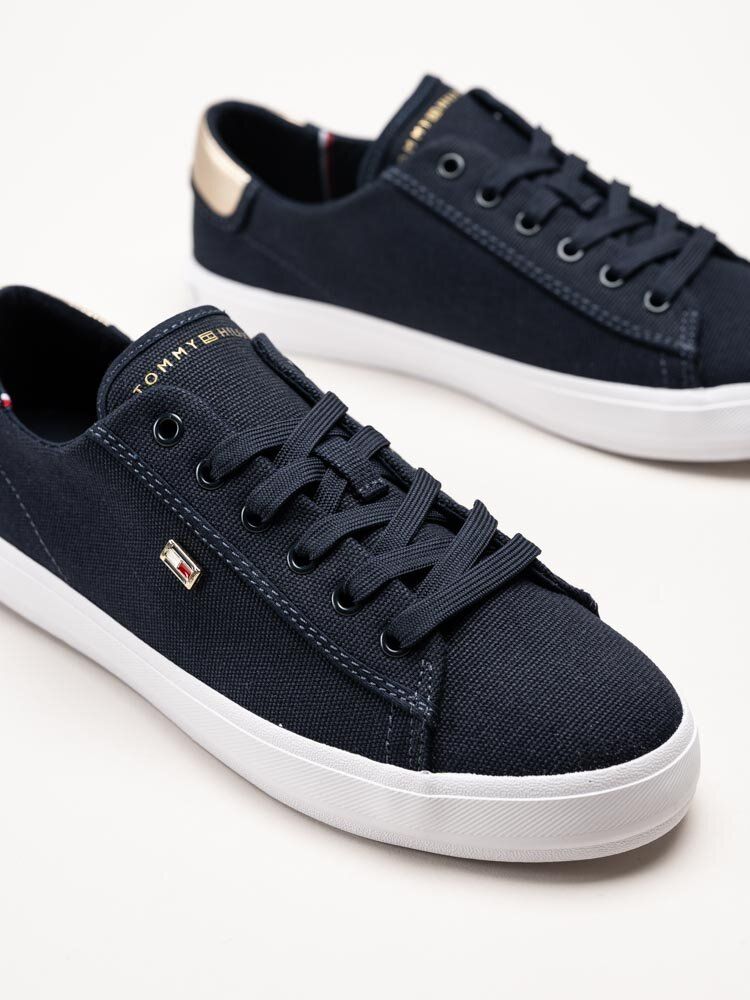 Tommy Hilfiger - Vulc Canvas Lace Up - Mörkblå låga tygskor