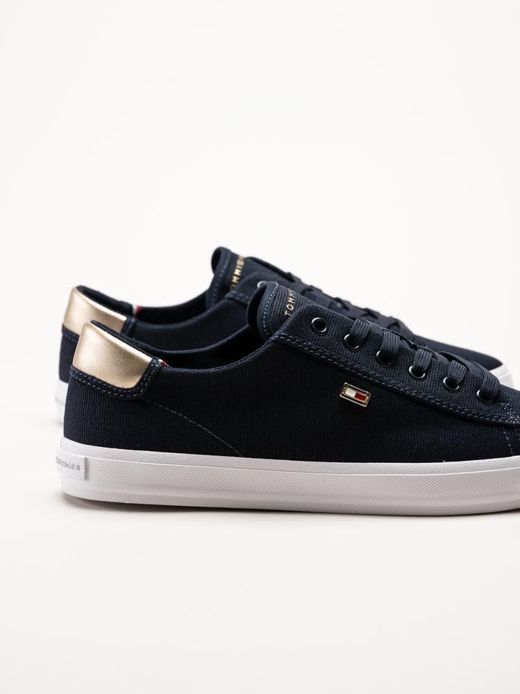 Tommy Hilfiger - Vulc Canvas Lace Up - Mörkblå låga tygskor