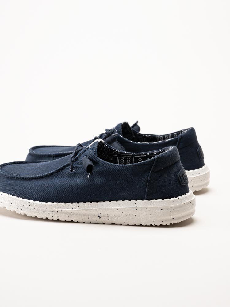 Hey Dude - Wendy Stretch Canvas - Mörkblå snörskor i textil