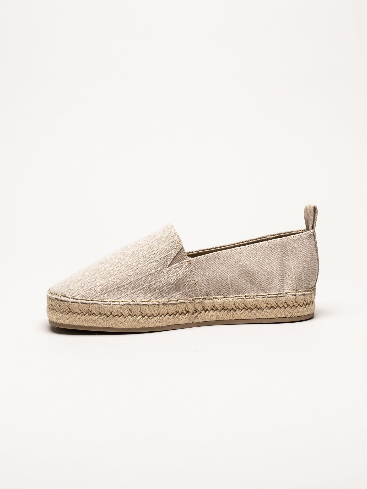 Calvin Klein - Oblique AOP - Beige espadrillos