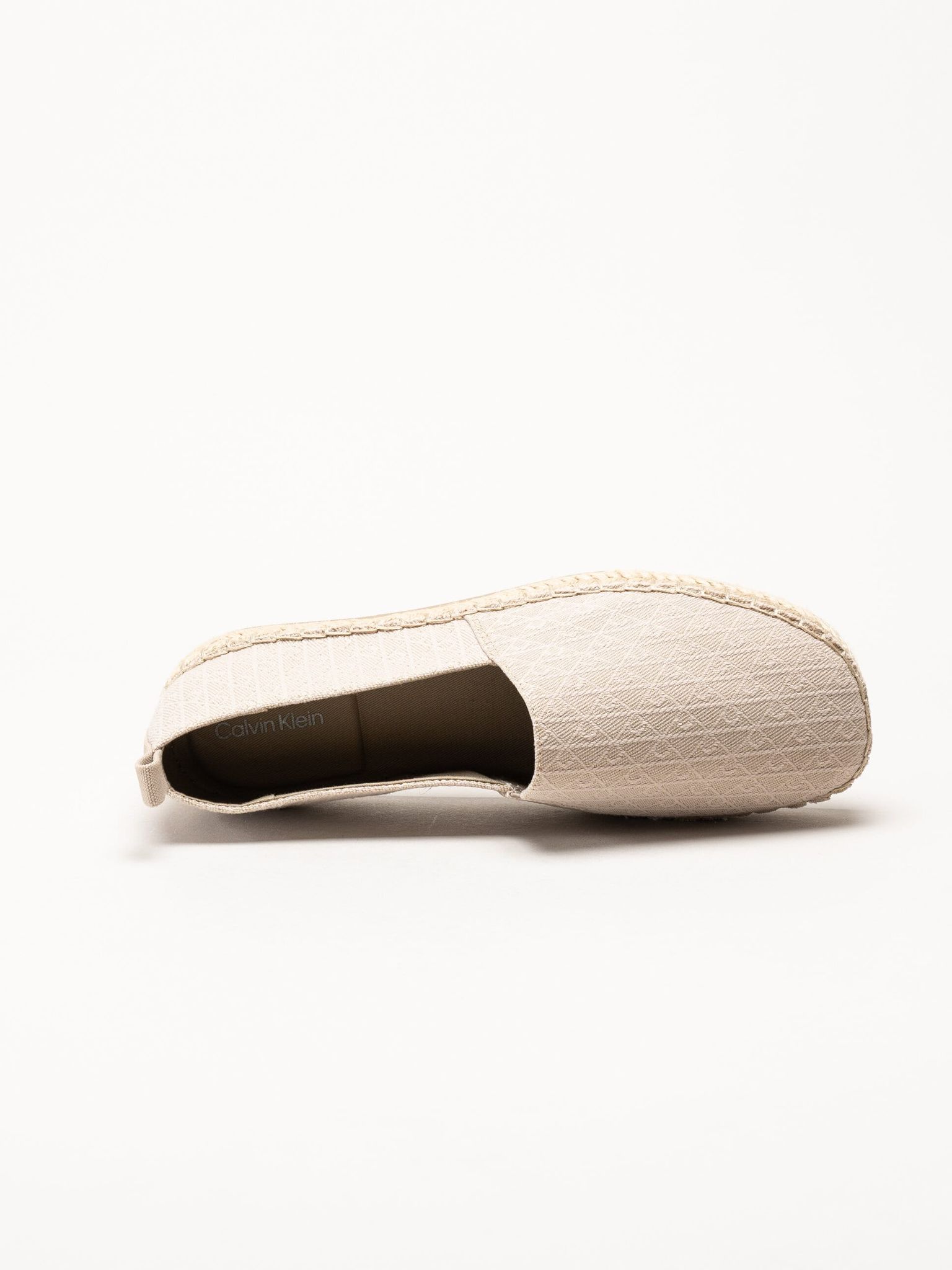 Calvin Klein - Oblique AOP - Beige espadrillos