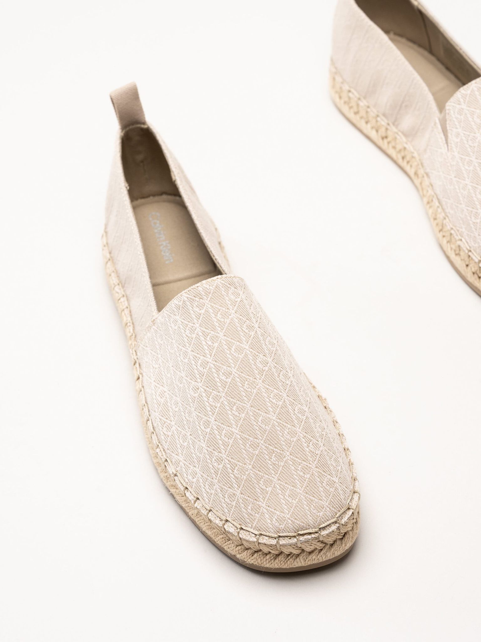 Calvin Klein - Oblique AOP - Beige espadrillos
