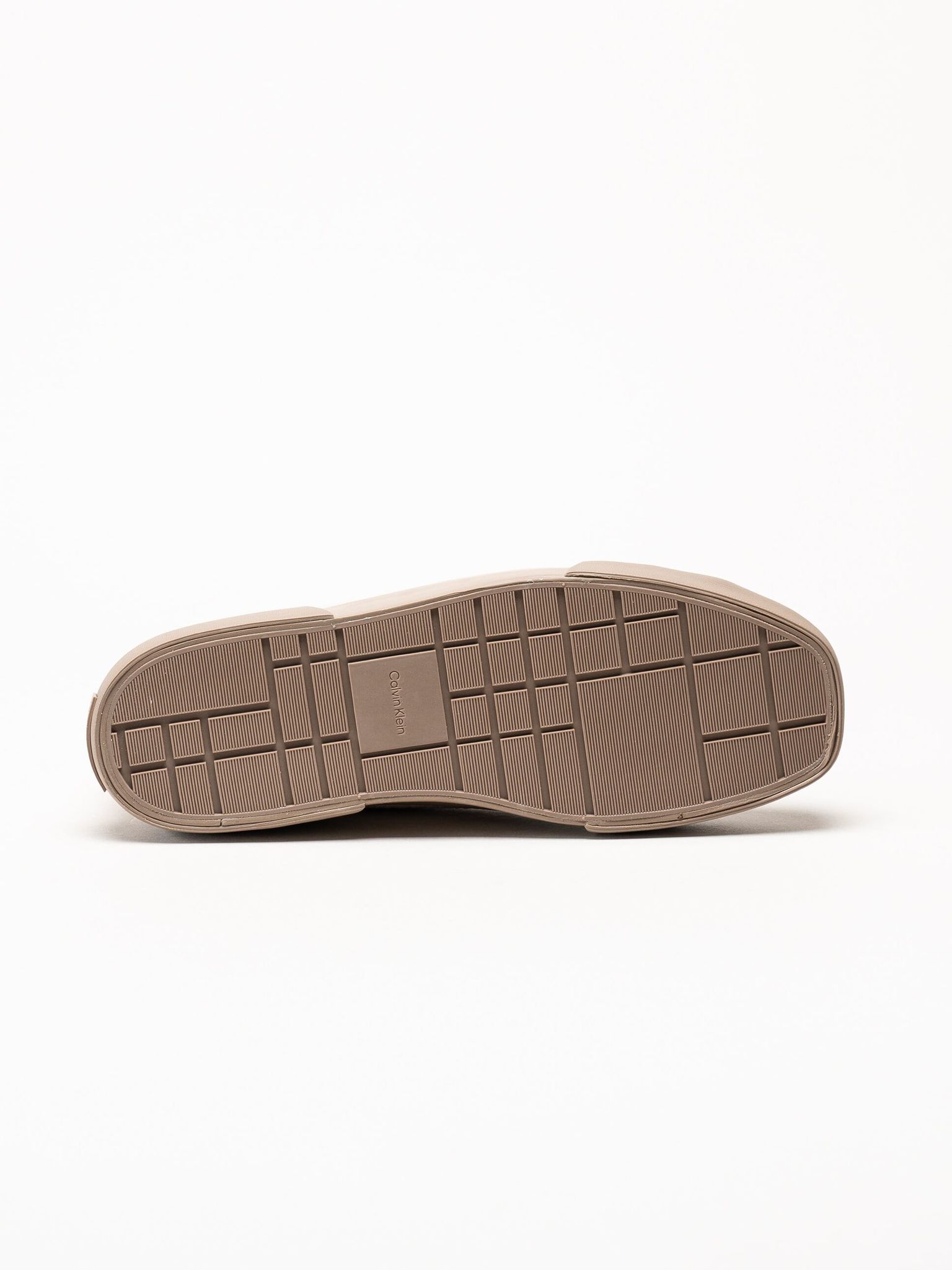 Calvin Klein - Vulc Low Laceup Aop - Beige sneakers i canvas