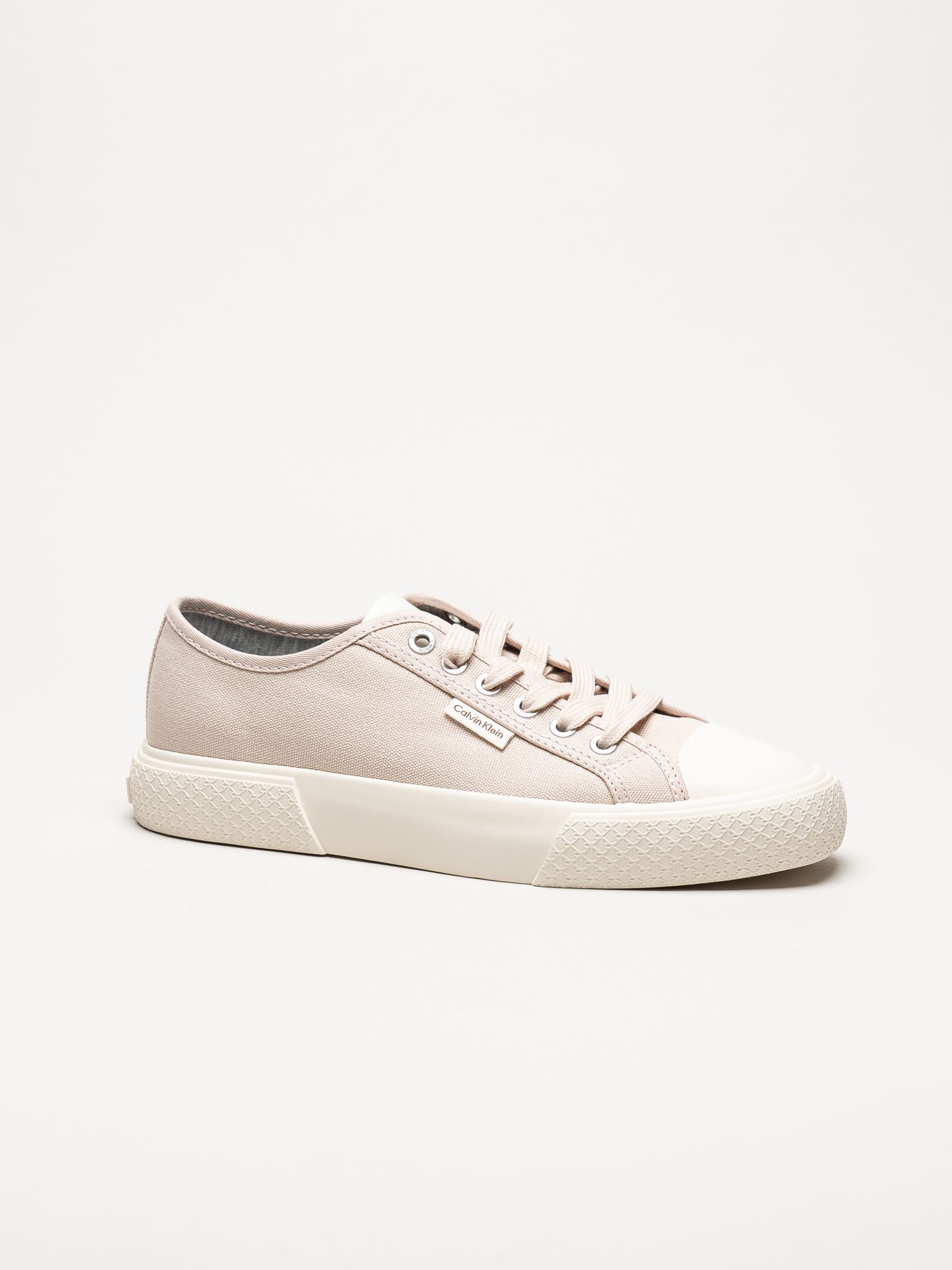 Calvin Klein - Vulc Low Lace Up - Rosa sneakers i canvas